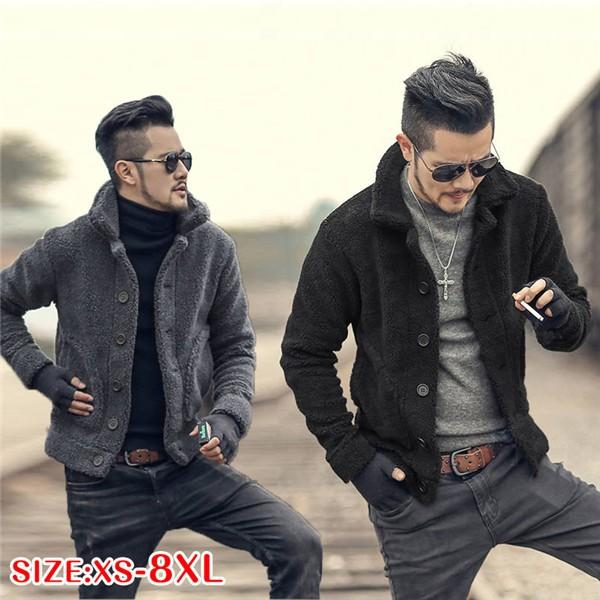 ボア ジャケット メンズ フリース ジャケット メンズ ハイネック 大きいサイズ 起毛 モコモコ 暖かい 厚手 スリム 細身 アウター ブルゾン 秋 冬 送料無料 Convejacket180 Convenience ヤフー店 通販 Yahoo ショッピング