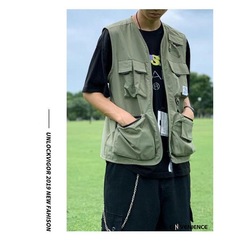 フィッシングベスト メンズ レディース 男女兼用 多ポケット 多機能