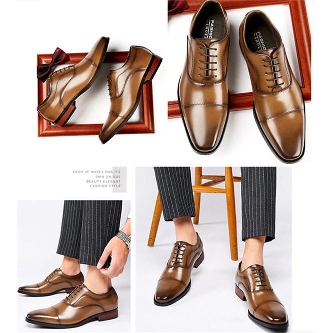 本革 ビジネスシューズ メンズ 革靴 紳士靴 幅広 滑り止め 歩きやすい