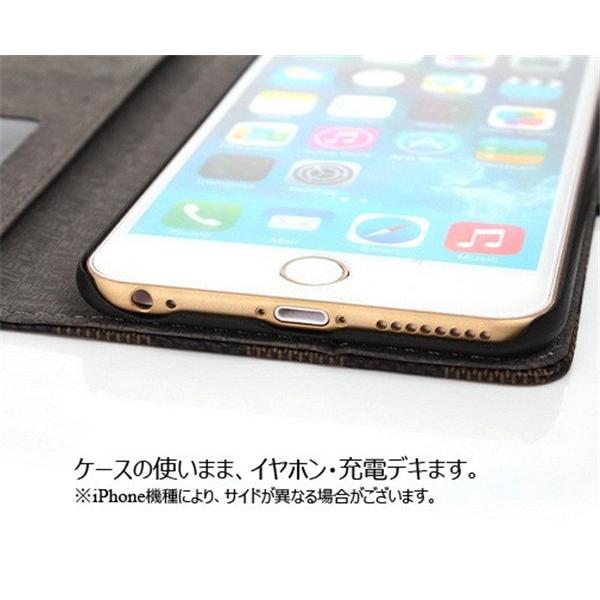 iphone8 8Plus ケース カバー iPhone 5s SE 6 6s 7 8 plus ケース iphoneXケース ブランド 手帳 財布 耐衝撃 ストラップ ブランド 革｜convenience｜10