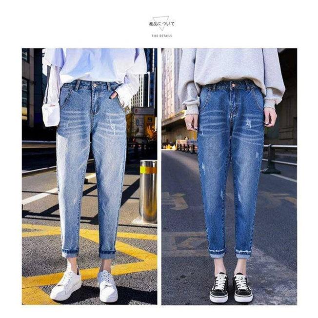 デニムパンツ ダメージ レディース デニム ワイドパンツ 大きいサイズ ジーンズ ズボン ボトムス おしゃれ ジーンズ ジーパン 九分丈 Loco Convenience ヤフー店 通販 Yahoo ショッピング