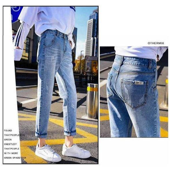 デニムパンツ ダメージ レディース デニム ワイドパンツ 大きいサイズ ジーンズ ズボン ボトムス おしゃれ ジーンズ ジーパン 九分丈 Loco Convenience ヤフー店 通販 Yahoo ショッピング