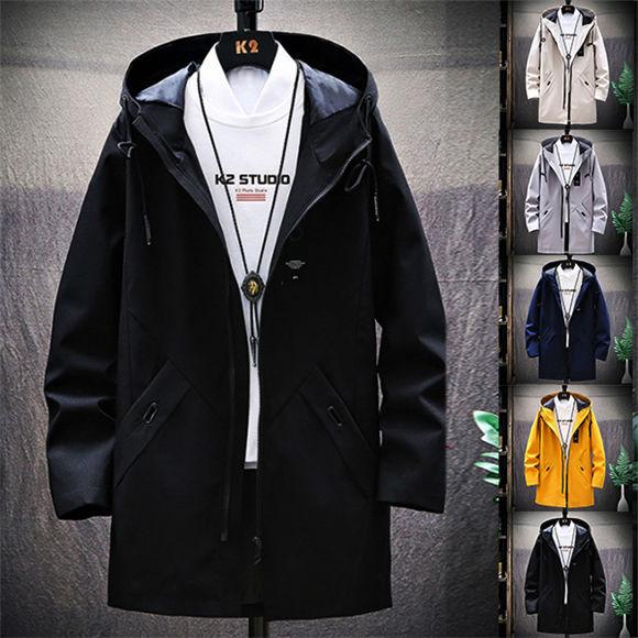 ロングジャケット ミリタリージャケット ジャケット メンズ パーカー カジュアル ブルゾン ロングコート 大きいサイズ アウター スリム 最大98 オフ