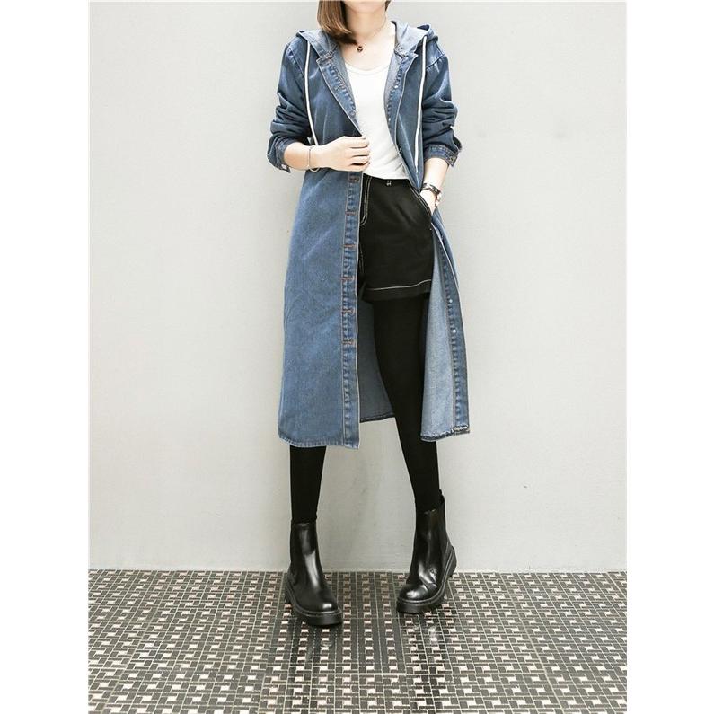 デニム コート レディース 春 春先 コーデ ロング コート カーディガン チェスターコート ロングコート デニム フード付き 大きいサイズ 送料無料 Shepa Convenience ヤフー店 通販 Yahoo ショッピング