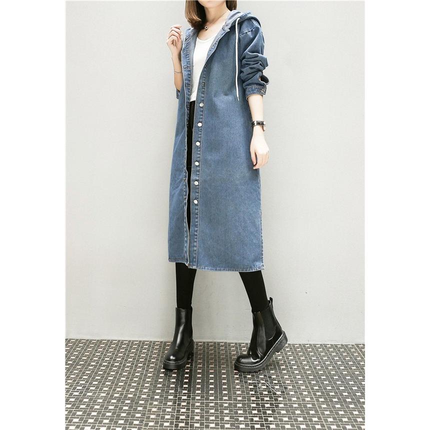 正規激安 デニム ロング チェスター コート スプリングコート 可愛い カジュアル 72時間限定タイムセール Www Globaldentalcentre Org