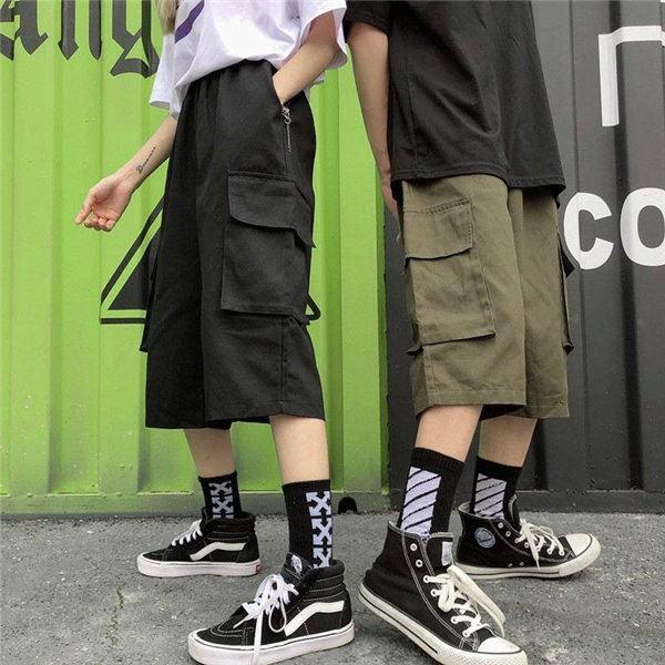 カーゴパンツ メンズ レディース クロップドパンツ ハーフパンツ ショートパンツ 7分丈 おしゃれ 夏用 イージーパンツ 夏 M L Ll 3l Shepa Convenience ヤフー店 通販 Yahoo ショッピング