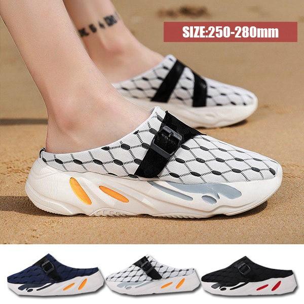 ホワイト サンダル メンズ 耐衝撃 履きやすい 滑りにくい 厚底 スポーツ サンダル サボサンダル 白 おしゃれ