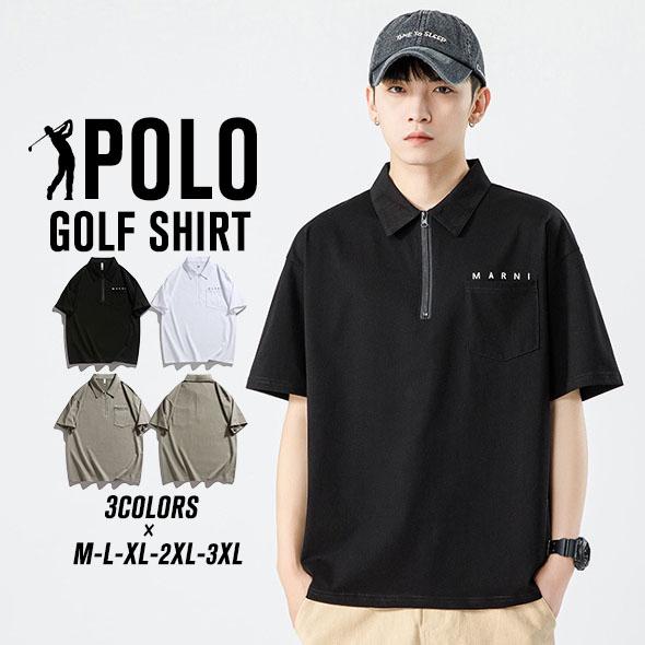 新品クラブハウス半袖ポロシャツ黒大きいサイズゴルフウェア