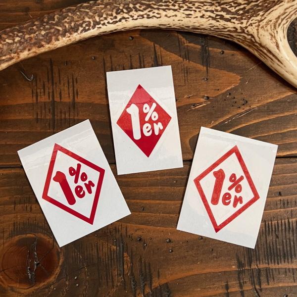 3枚セット】1%er 1percenter ワンパーセンター シール ステッカー