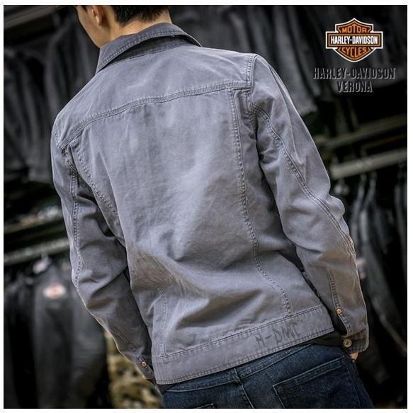 ジャケット HARLEY-DAVIDSON ハーレーダビッドソン 正規品 バイカー Distressed Denim Jacket 96655-17VM （Mサイズ）｜coo-eshop｜03