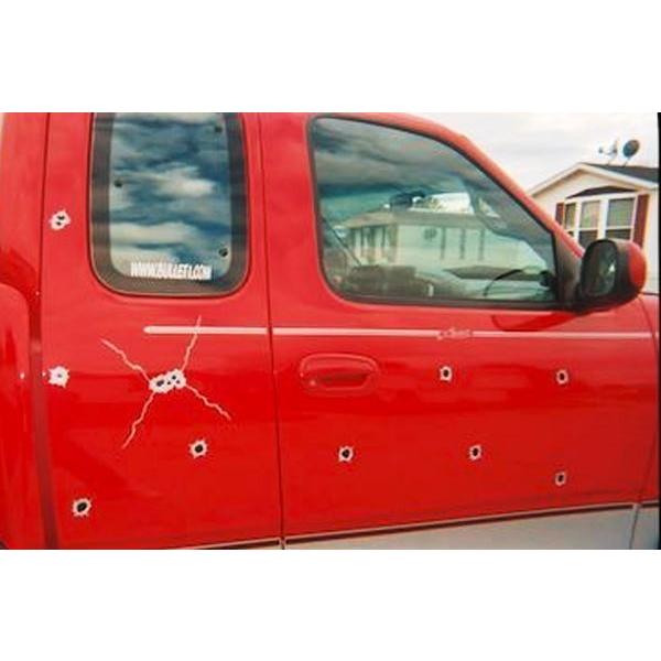 50口径 お金を節約 Caliber Bullet Holes 弾丸跡 弾痕 ステッカー