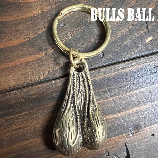 ブルズボール BULLS BALL KEY HOLDER！バイカーやドライバー お守りキーホルダー！ 真鍮 キーホルダー BRASS