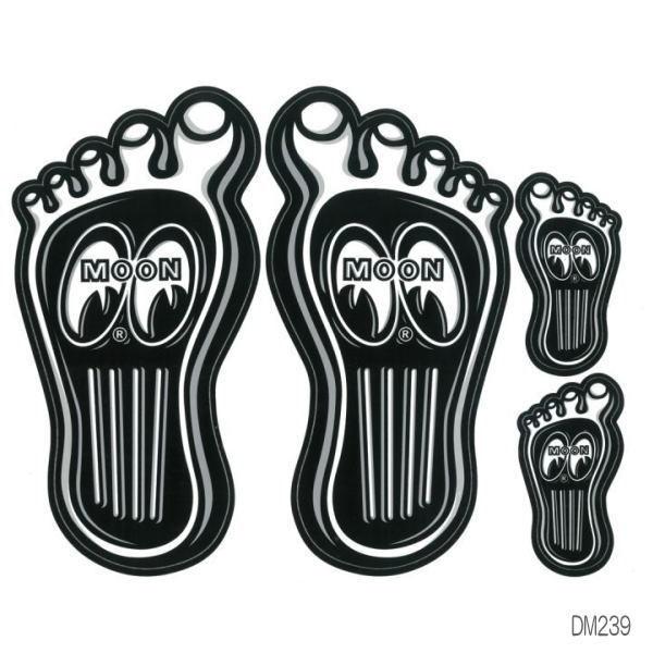 ムーンアイズ MOONEYES  Barefoot Gas Pedal Decal ムーンアイズ ベアフット ガス ペダル デカール ステッカー [DM239]｜coo-eshop