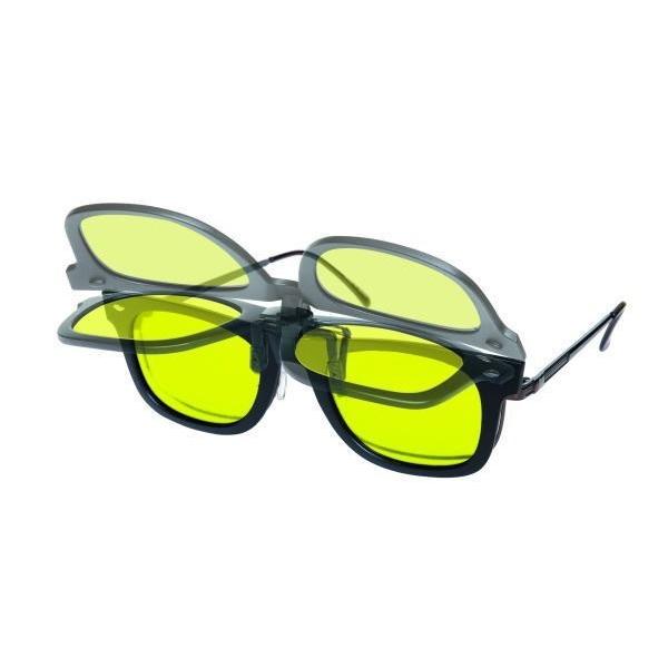 夜間／雨運転用 前掛け クリップ式 メガネの上から装着 サングラス