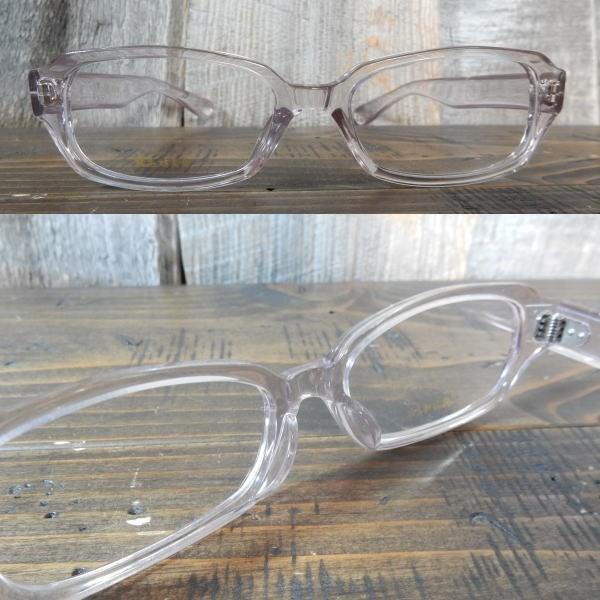 銘品晴夫作 セルロイドフレーム スクエア 伊達メガネ めがね 眼鏡 日本