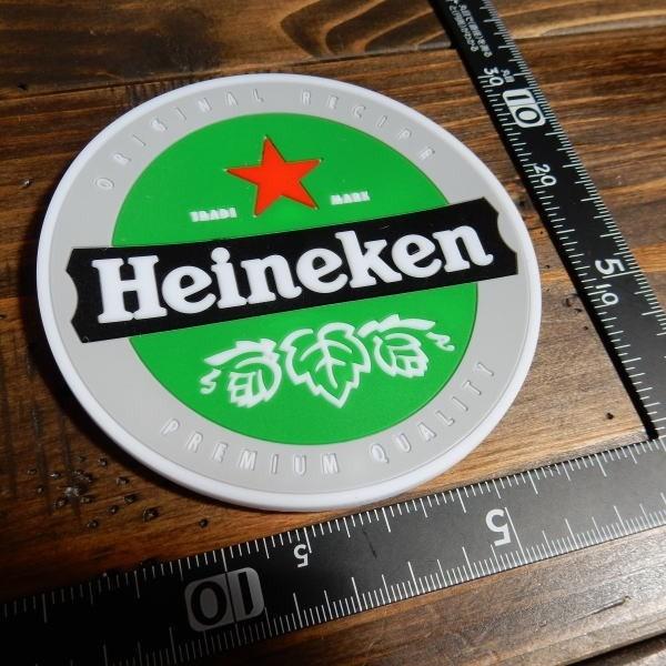COASTER グラス置き／キッチン雑貨 ラバーコースター Heineken