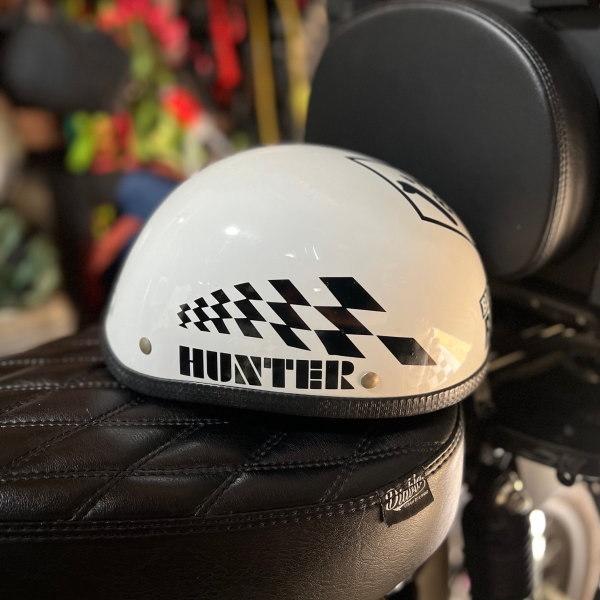 【2枚組】HUNTER ハンター CT125 ハンターカブ CHECKER チェッカーフラッグ 左右対称 CUB カブヌシ 株主 11カラー カッティング ステッカー HC-10｜coo-eshop｜02