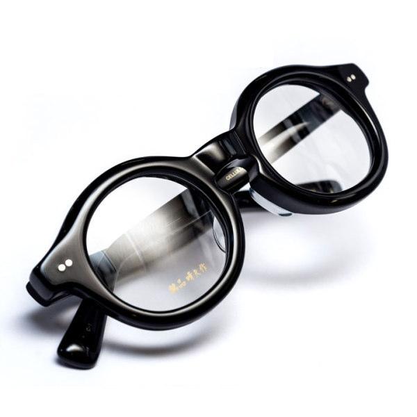 銘品晴夫作 メガネフレーム 7枚蝶番 クラシック セルロイド 正規品