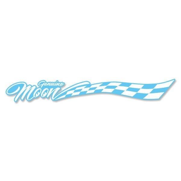ムーンアイズ MOONEYES Genuine MOON Checker Sticker ジェニュイン 