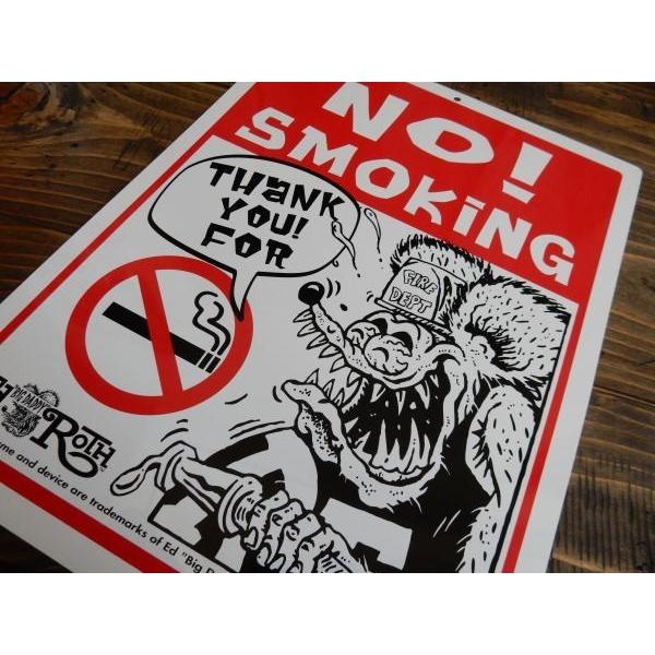 Rat Fink ラットフィンク メッセージボード NO! SMOKING (RAF228:ノースモーキング)｜coo-eshop｜02