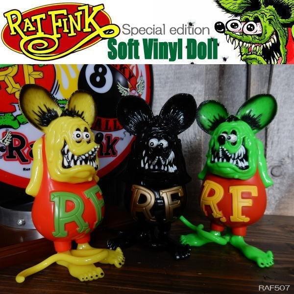 Rat Fink ラットフィンク Soft Vinyl Doll 初回生産のみの限定モデル ソフト ビニール ドール Special edition RAF507 限定品｜coo-eshop