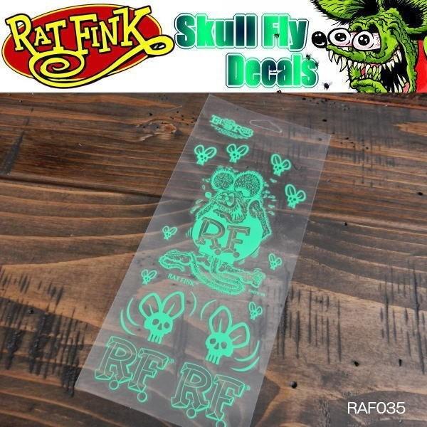 RAT FINK（ラットフィンク） スカルフライ ステッカー シール 抜き