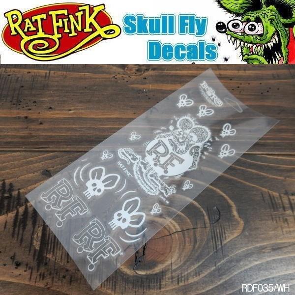 RAT FINK（ラットフィンク） スカルフライ ステッカー シール 抜き