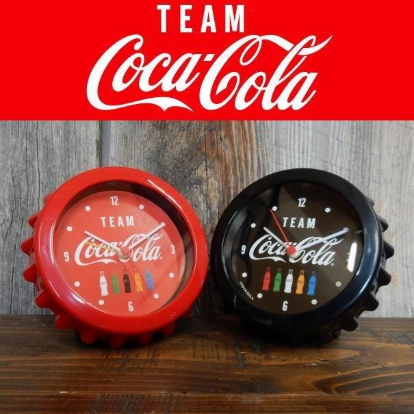 コカ・コーラ TEAM 置き時計 アラーム付 CocaCola Bottle Cap Clock PJOL04/05 ※限定品 目覚まし