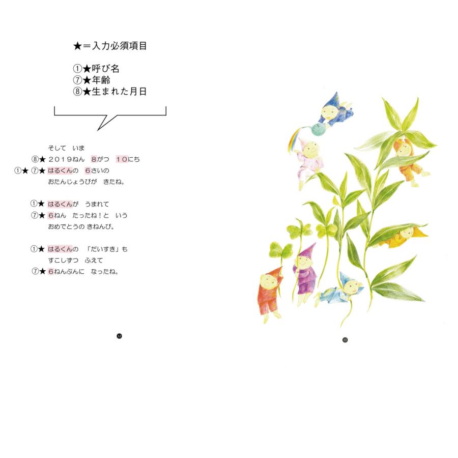 おたんじょうびのほん こども向け 名入れ オリジナル絵本 名入れ絵本 お誕生日 記念日 ひらがな Cooing 通販 Yahoo ショッピング