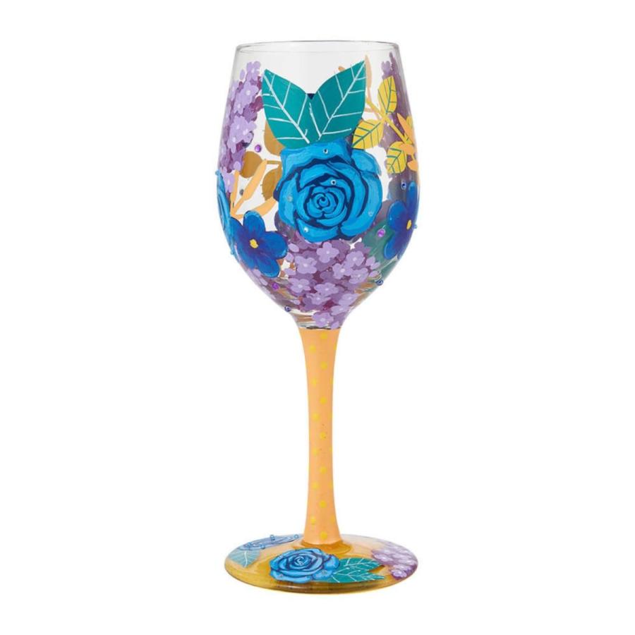 ワイングラス プレゼント おしゃれ かわいい Lolita ワイングラス Blue Florals ブルーフローラ Cooing 通販 Yahoo ショッピング