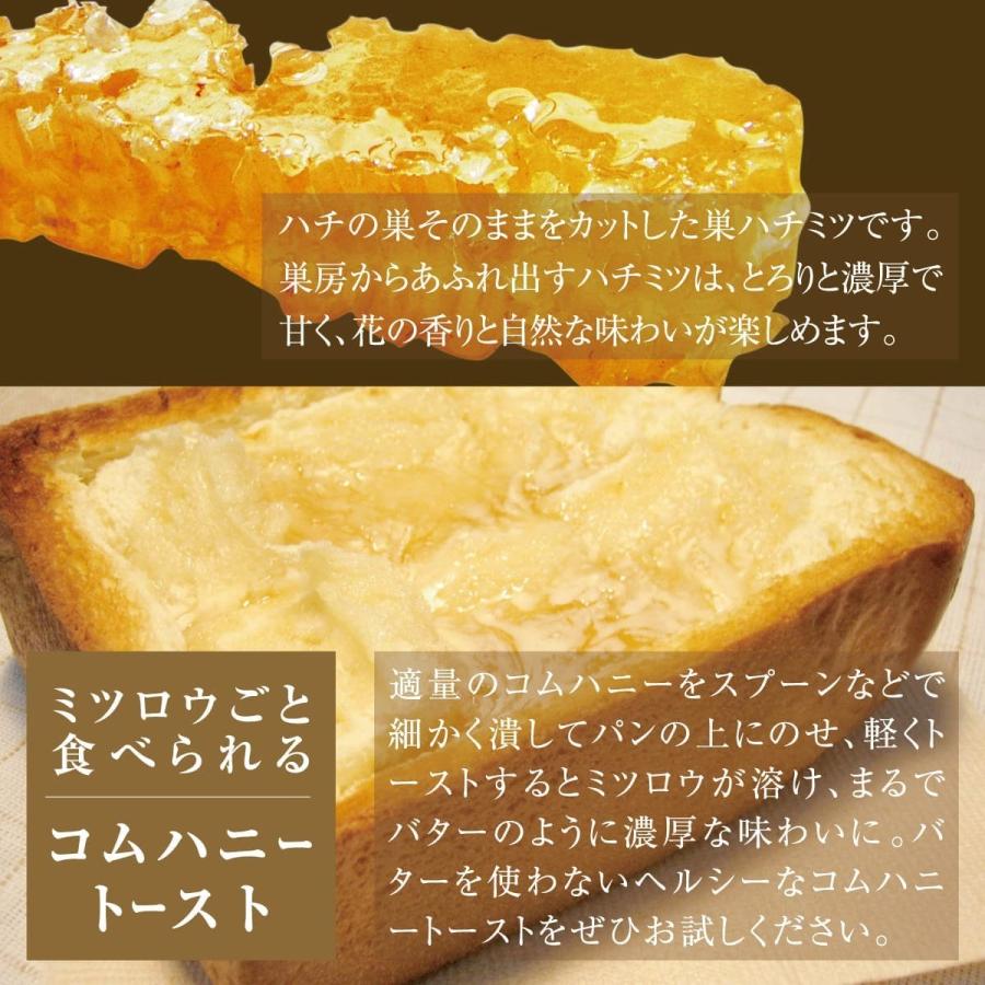 [代引不可・メーカー直送] 天然 巣蜜 非加熱 コムハニー 340g ピービーズ PBees ニュージーランド産 蜂の巣 そのまま 上質 高品質 はちみつ ハニーコム 巣みつ | PBees | 01