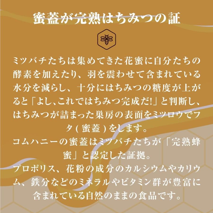 [代引不可・メーカー直送] 天然 巣蜜 非加熱 コムハニー 340g ピービーズ PBees ニュージーランド産 蜂の巣 そのまま 上質 高品質 はちみつ ハニーコム 巣みつ | PBees | 05