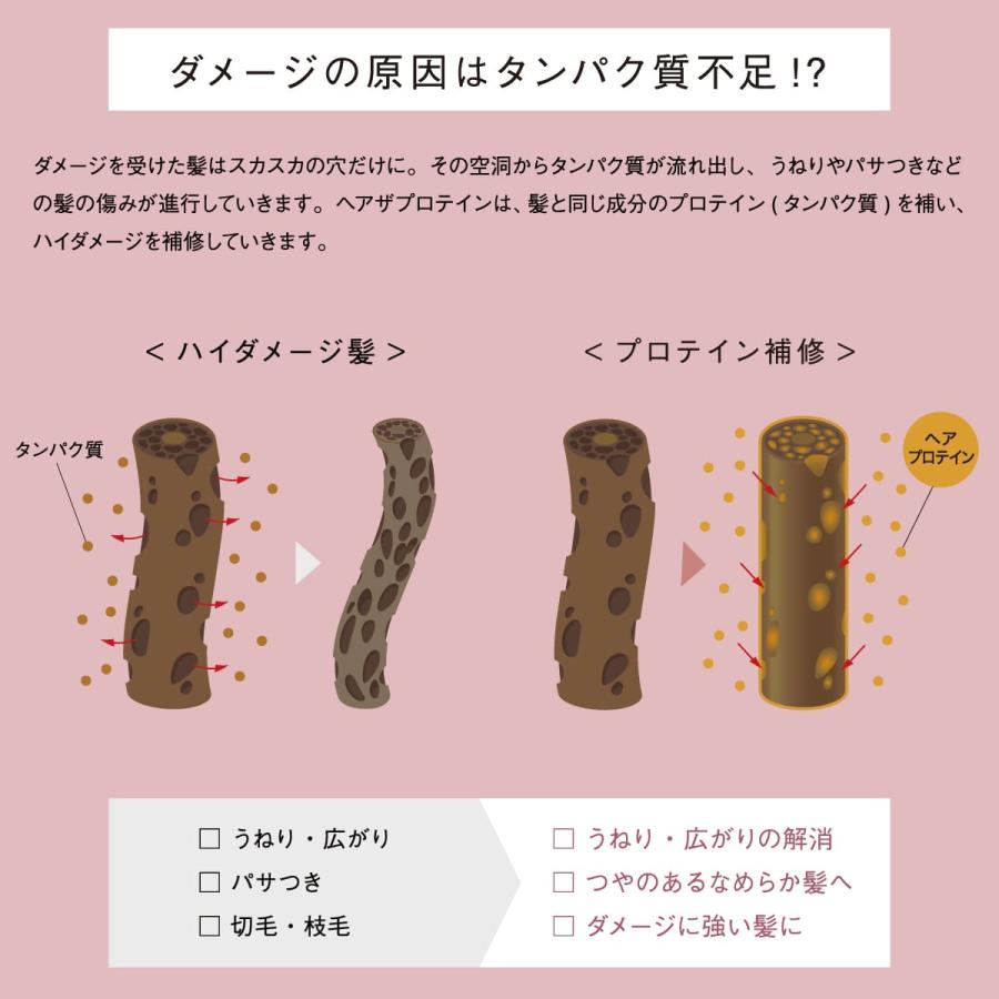 ヘアザプロテイン モイスト ヘアエマルジョン 9点セット (シャンプー／トリートメント／ヘアエマルジョン／シャンプー詰替×3／トリートメント詰替×3) | HAIR The PROTEIN | 04