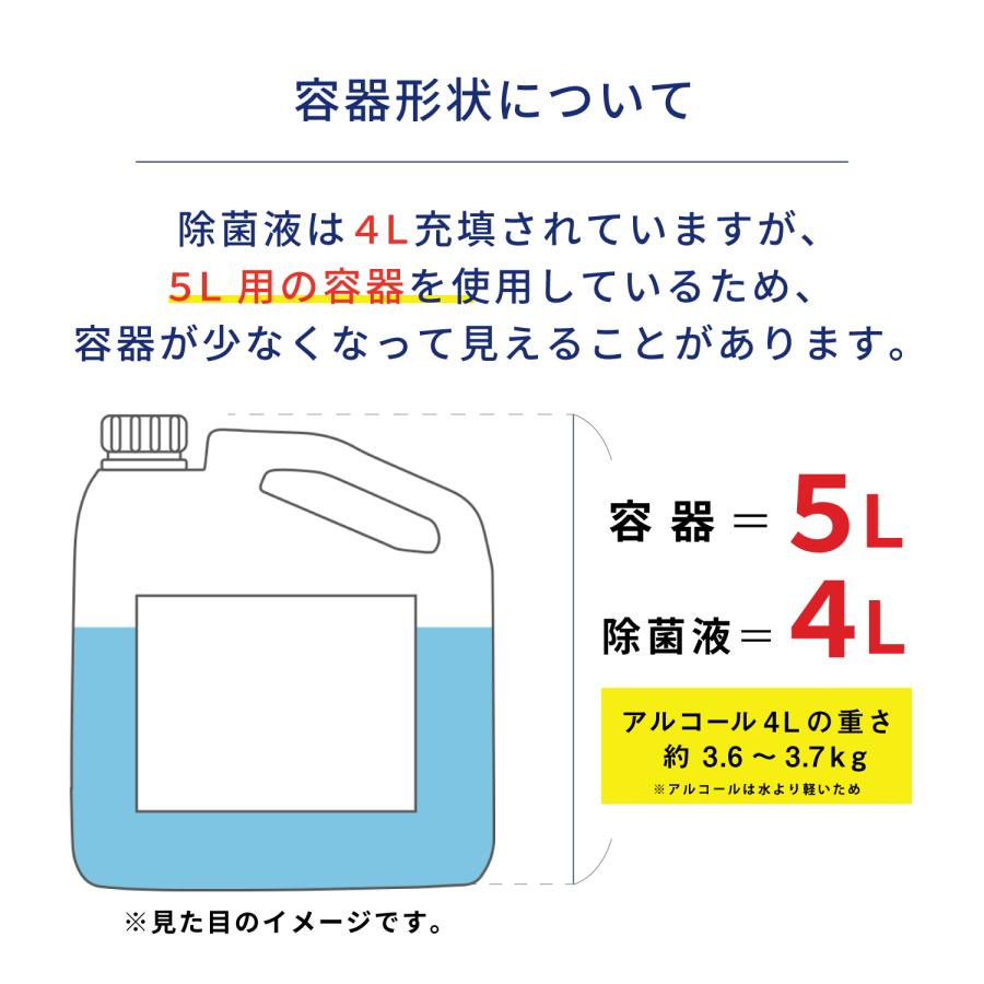 アルコール77％ 製剤a 業務用 4L 日本製 BY ROLAND アルコール消毒液 アルコール除菌 詰替え用 消毒用 除菌スプレー 除菌液 大容量 4000ml｜coointer｜12