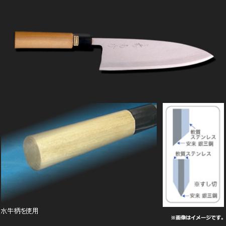 河村刃物 堺菊守 和包丁 銀3 出刃 16.5cm 水牛柄（送料無料、代引OK