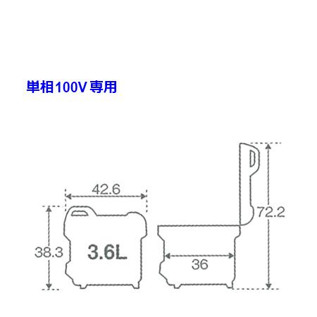 タイガー　業務用ジャー炊飯器〈炊きたて〉　JNO-A361　2升炊き（送料無料、代引不可）