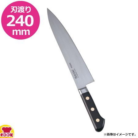 激安販壳店舗 ミソノ スウェーデン鋼 手研本刃付 牛刀 240mm 両刃 113