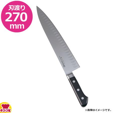 ミソノ モリブデン鋼 サーモン型庖丁 牛刀サーモン 270mm 両刃 564（送料無料、代引OK）