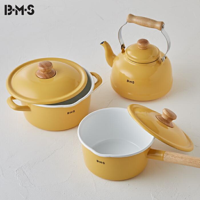 富士ホーロー BMS ビームス シンプル ホーロー ソースパン 18cm 2.3L