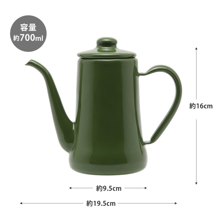 月兎印 スリムポット 0.7L 全6色 野田琺瑯 月兎 ゲット 琺瑯 ホーロー