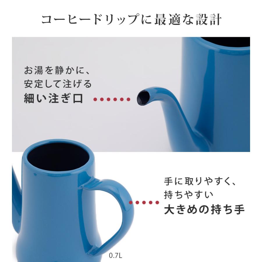 月兎印 スリムポット 0.7L 全6色 野田琺瑯 月兎 ゲット 琺瑯 ホーロー