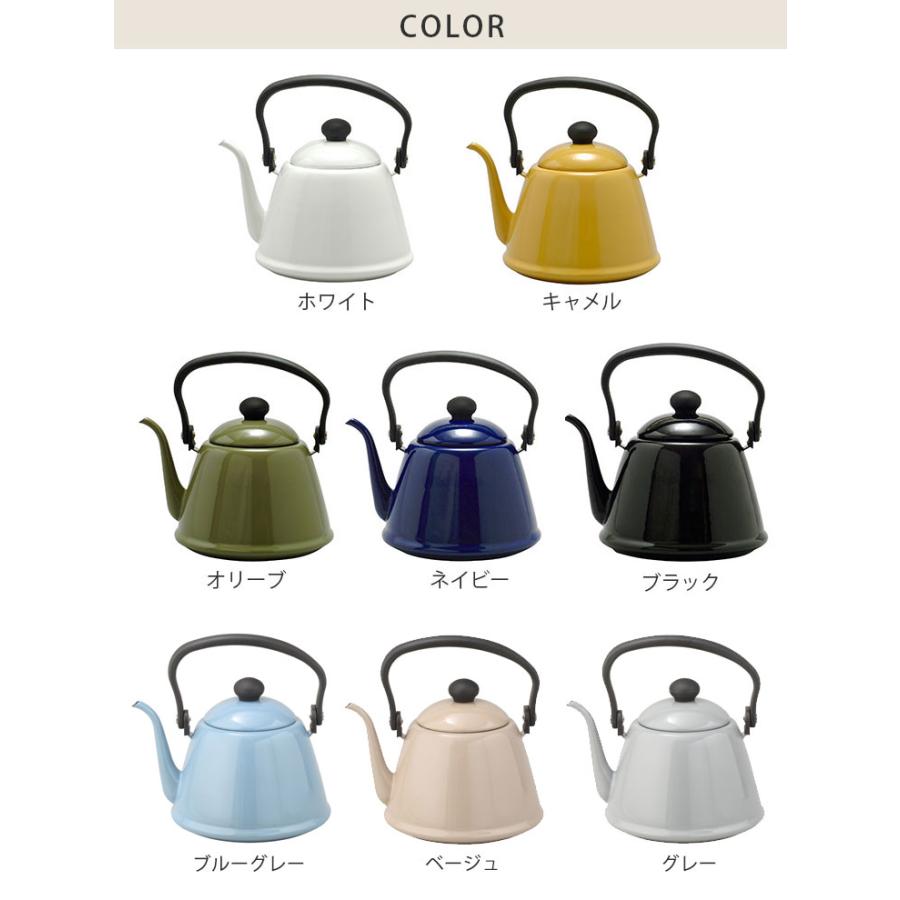 野田琺瑯（noda horo） ホーロー ドリップケトル II 2L ガス火 IH対応