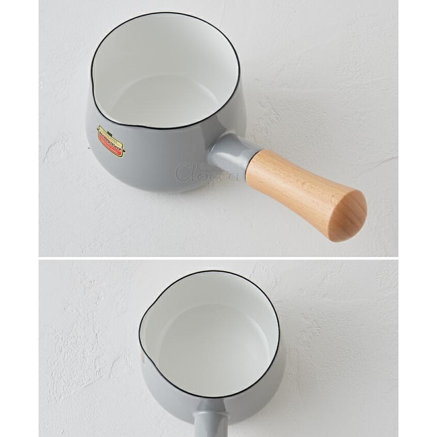 富士ホーロー ソリッド ホーロー ミルクパン 12cm 0.75L 片手鍋