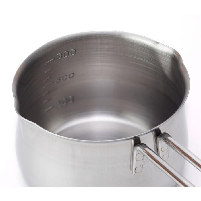 タケコシ ミルクパン 12cm 0.9L 800ml 目盛り付き ワイヤーハンドル 18