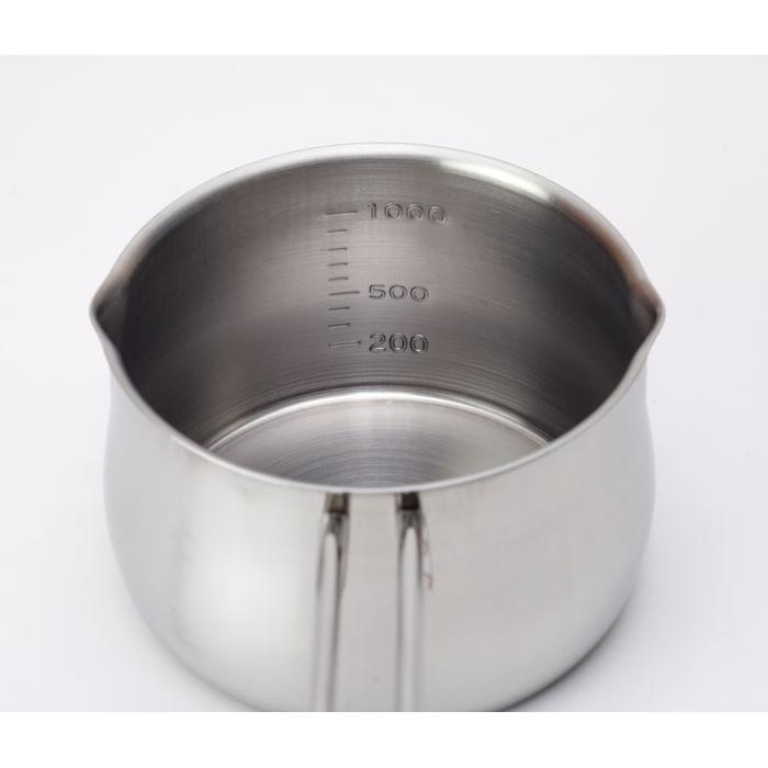 タケコシ ミルクパン 13cm 1.3L 1000ml 目盛り付き 18-8 ステンレス