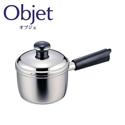 【新品未使用】宮崎製作所 Objet(オブジェ) 　2個セット Objet オブジェ ミルクパン 12cm 0.9L ステンレス 宮崎製作所 OJ-1