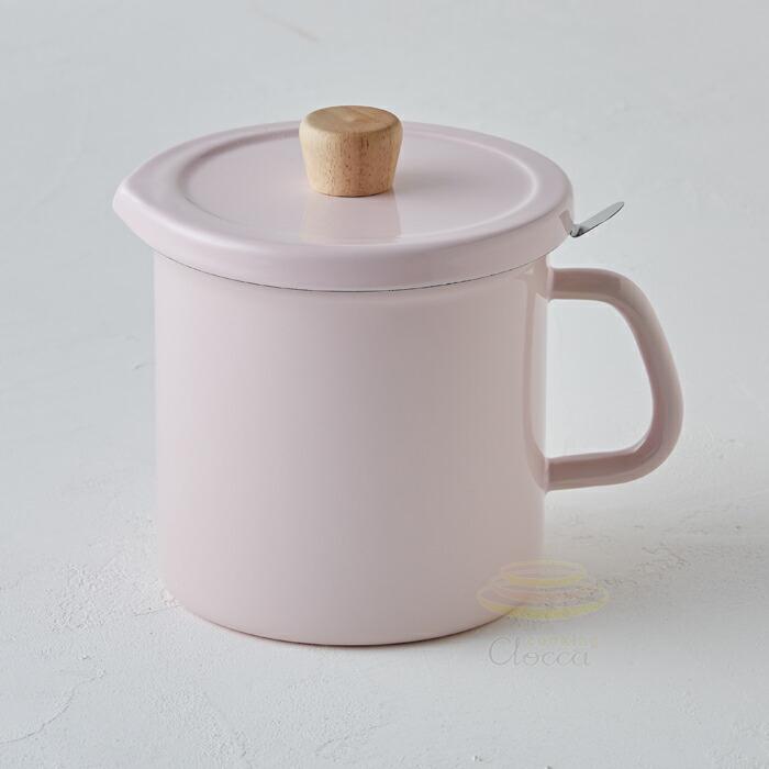 富士ホーロー 天ぷら鍋 オイルポット 網付き容器 ホーロー 調理器具 3