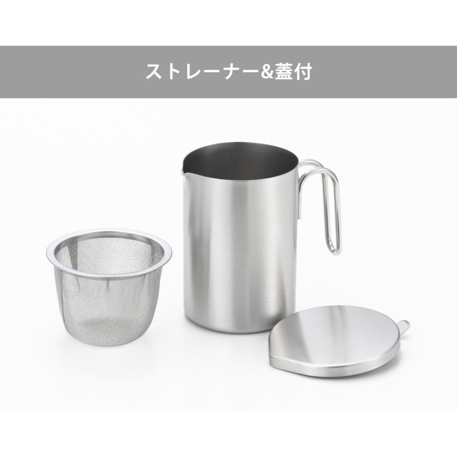 ⭐️おしゃれドリップ オイルポット 650ml ステンレス メッシュフィルター付 ✨ ステンレス製オイルポット 650ml メッシュフィルター付 油こし器