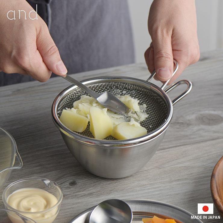 銅製ドーム型ボウル　片手ハンドル付き and（ヨシカワ） 手付きボウル 16cm and ステンレス製 日本製 食