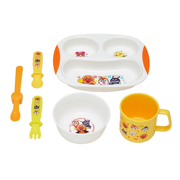 数量限定 アンパンマン ステップアップ食器セット 6点 A ベビーランチプレート 離乳食スプーン ベビースプーン フォーク おわん コップ Discoversvg Com